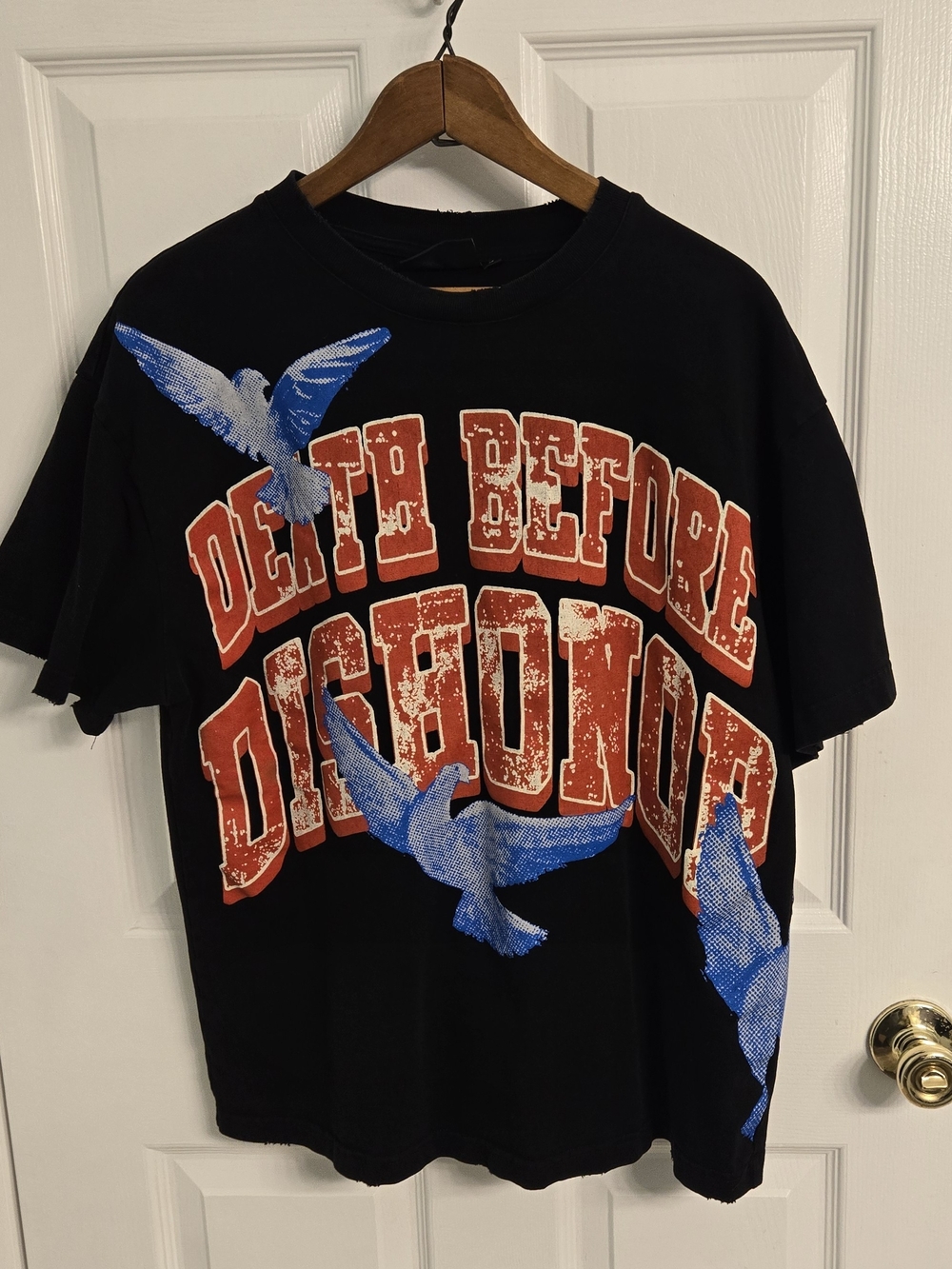 The Syndicate Paris Death Before Dishonor Black Heavyweight Graphic Mens L